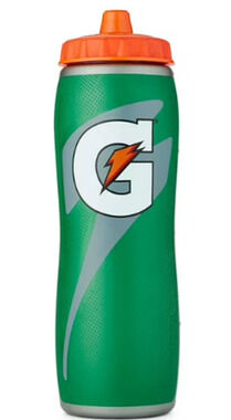 Gatorade Official Water Bottle Squeeze Gatorskin Green 32 Oz Sport BPA-Free s13